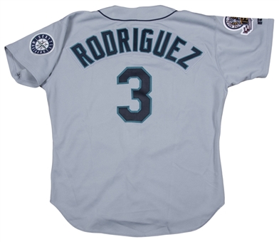 1995 Alex Rodriguez Rookie Game Used Seattle Mariners Road Jersey
